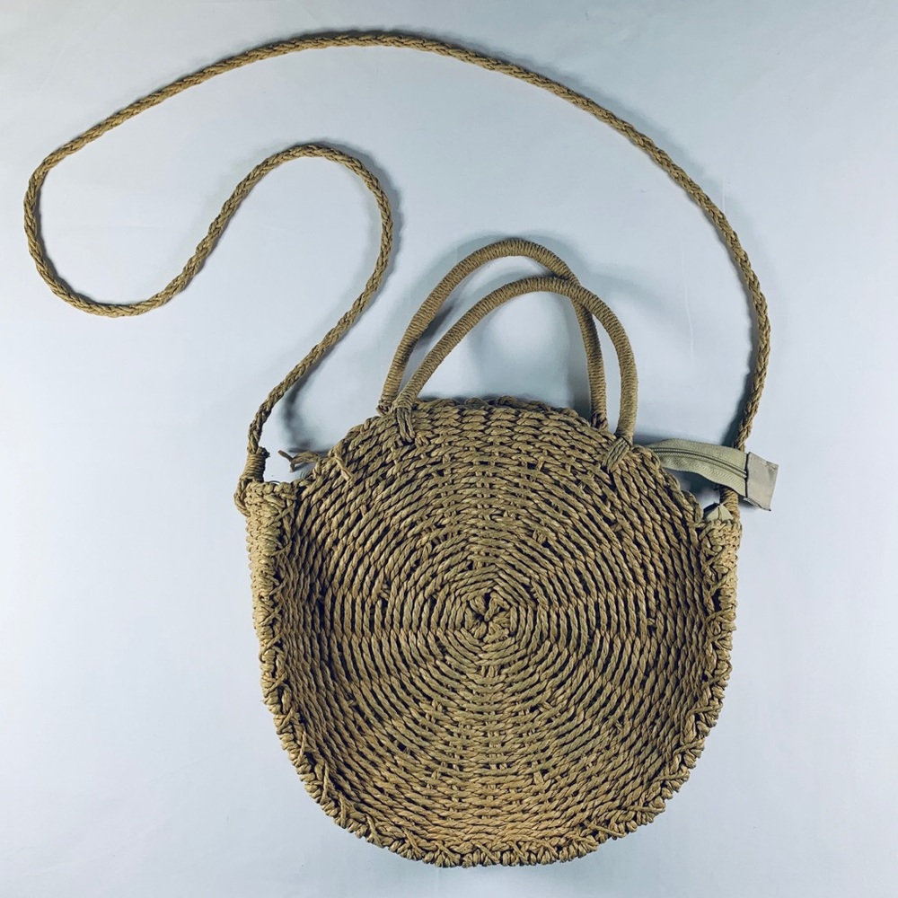 Round straw paper bag